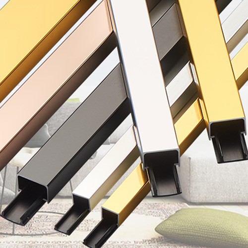 Building materials wall trim u shape decorative metal aluminum trims
