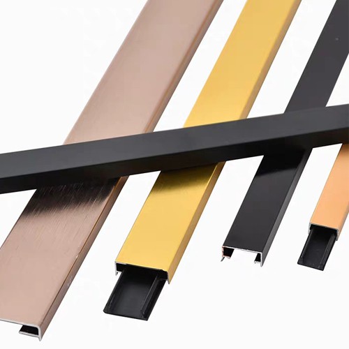 Building materials wall trim u shape decorative metal aluminum trims