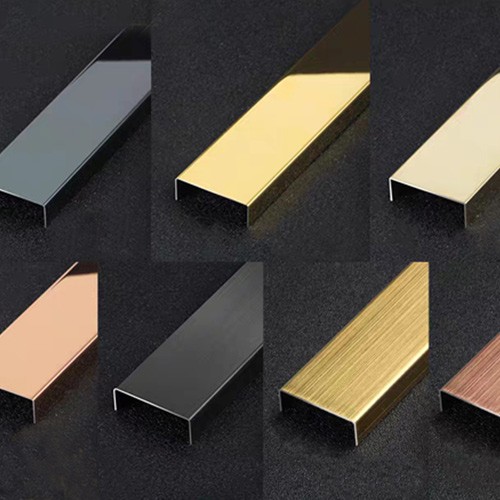 Decorative stainless steel tile trim Ceramic tile metal edge strips 