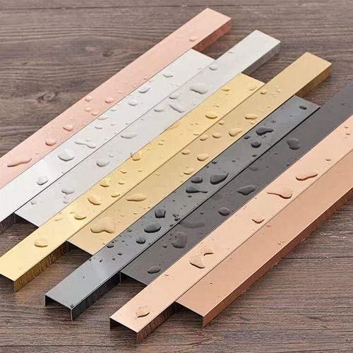 Decorative stainless steel tile trim Ceramic tile metal edge strips 