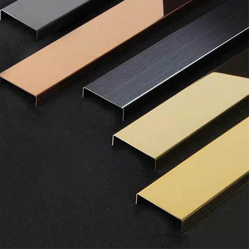Decorative stainless steel tile trim Ceramic tile metal edge strips 