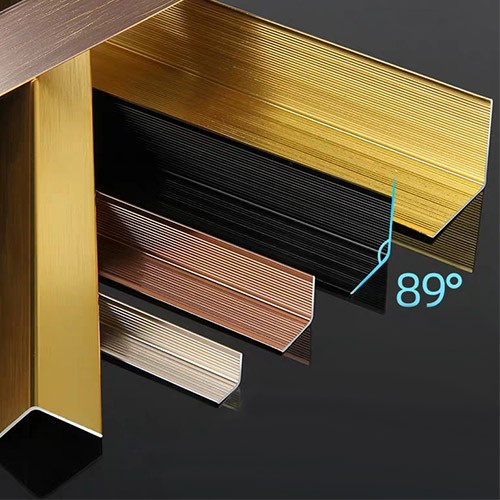 wall decoration aluminum ceramic tile edge profile polish L tile trim